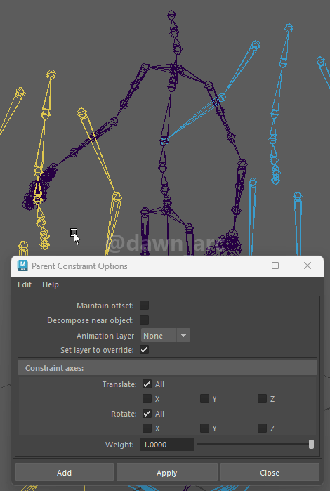 [Maya]Rigging 09 - Spine FK